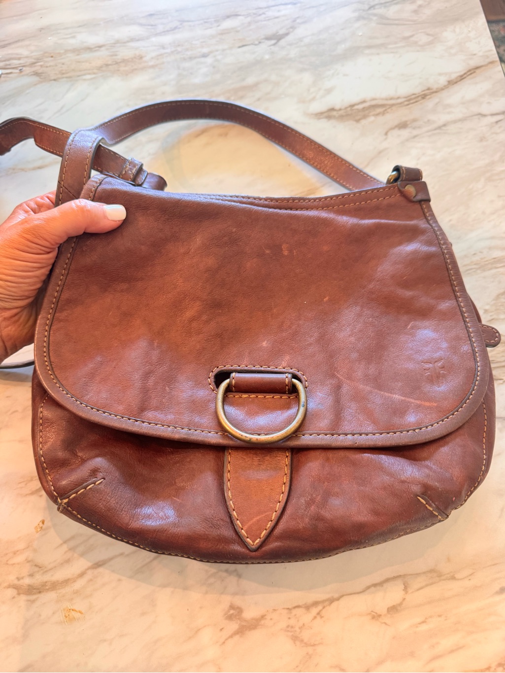 Frye Lucy Leather Crossbody Bag